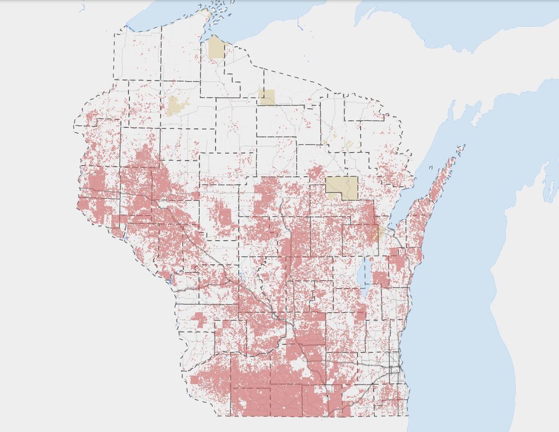 Groundwater Nitrogen Targeted Areas of Wisconsin